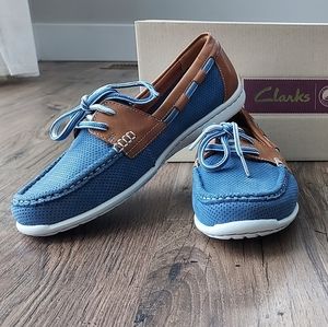 clarks artisan loafers cliffrose sail in blue size 7.5 W